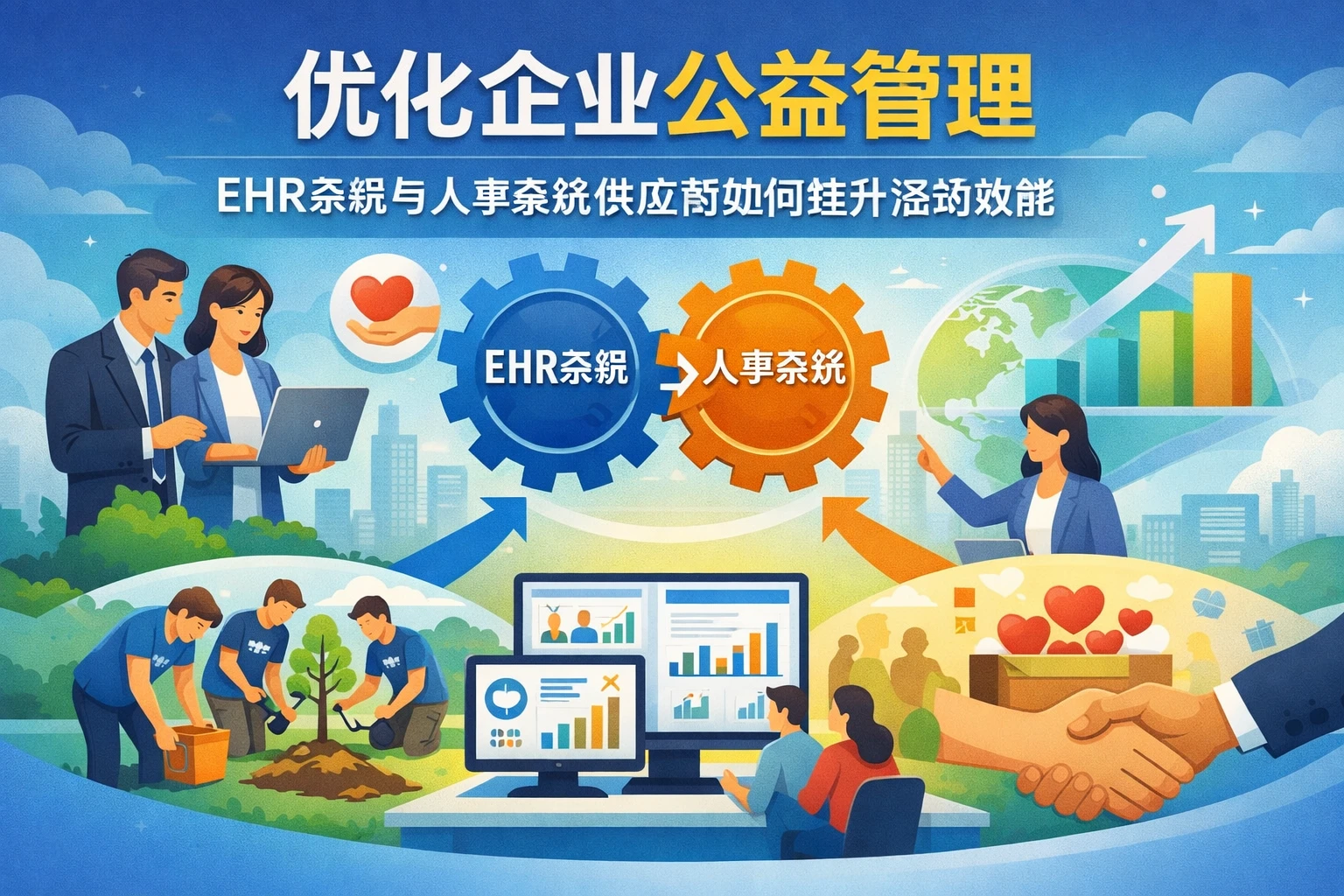 优化企业公益管理：EHR系统与人事系统供应商如何提升活动效能