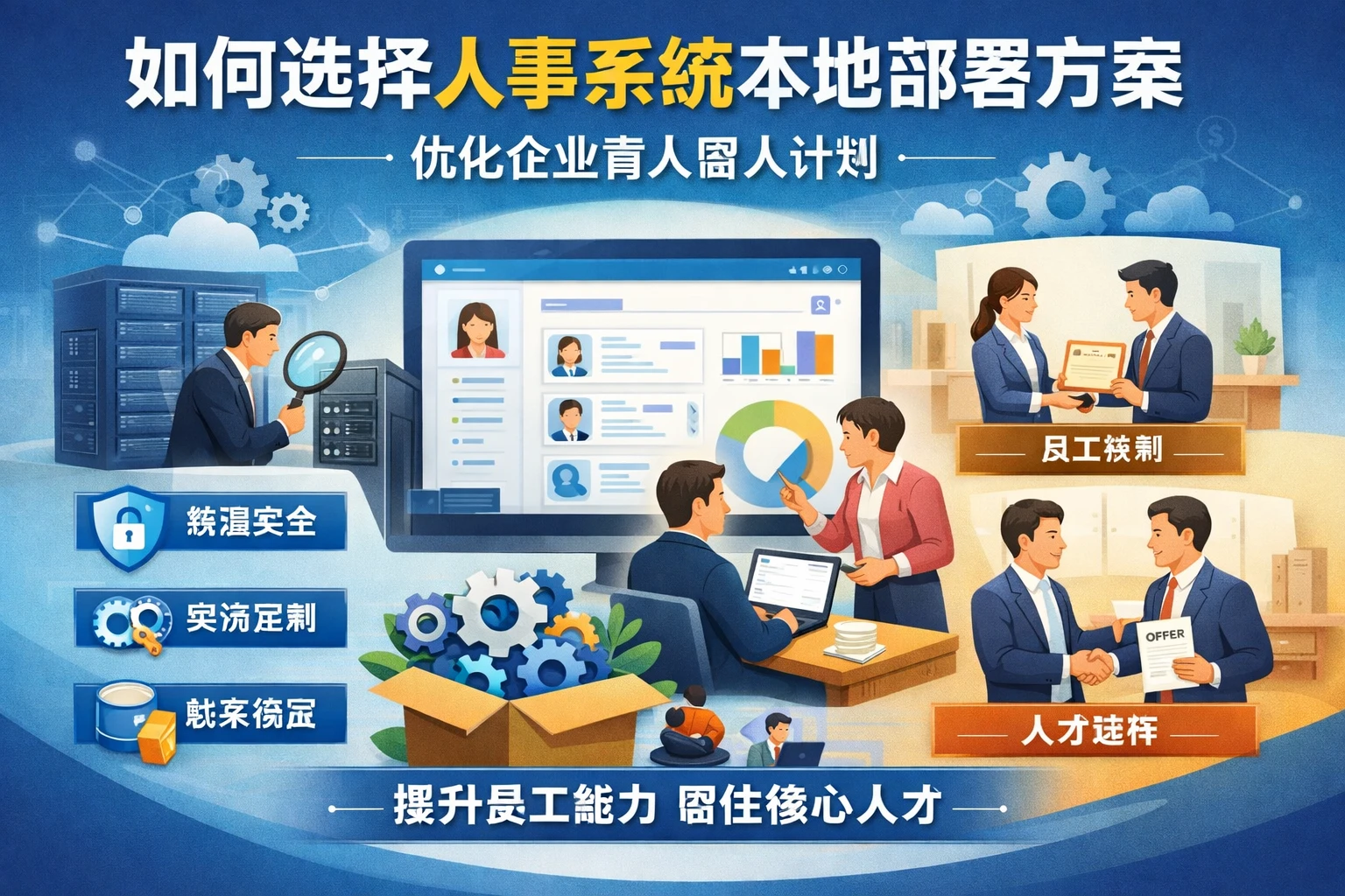 如何选择人事系统本地部署方案优化企业育人留人计划