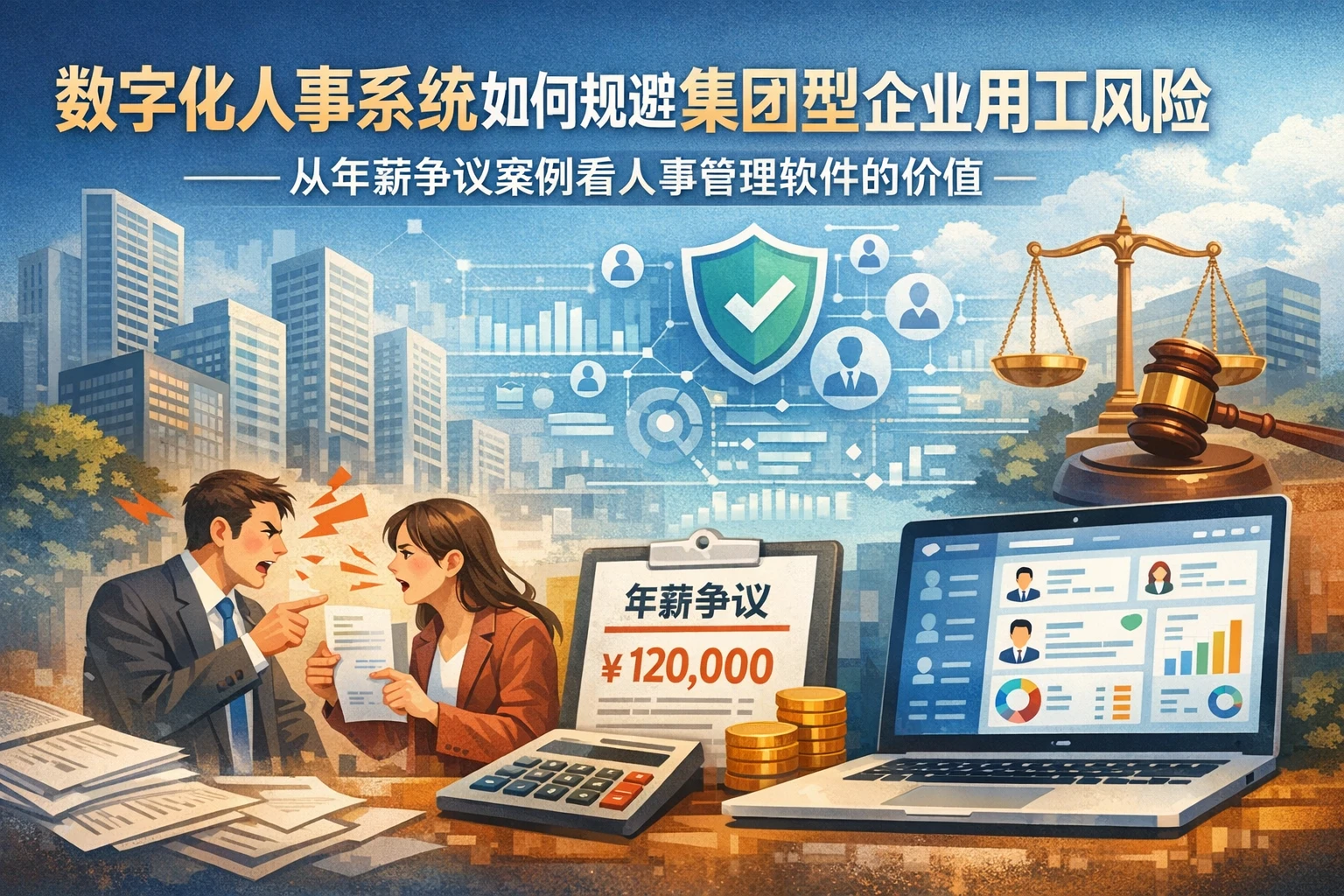数字化人事系统如何规避集团型企业用工风险——从年薪争议案例看人事管理软件的价值