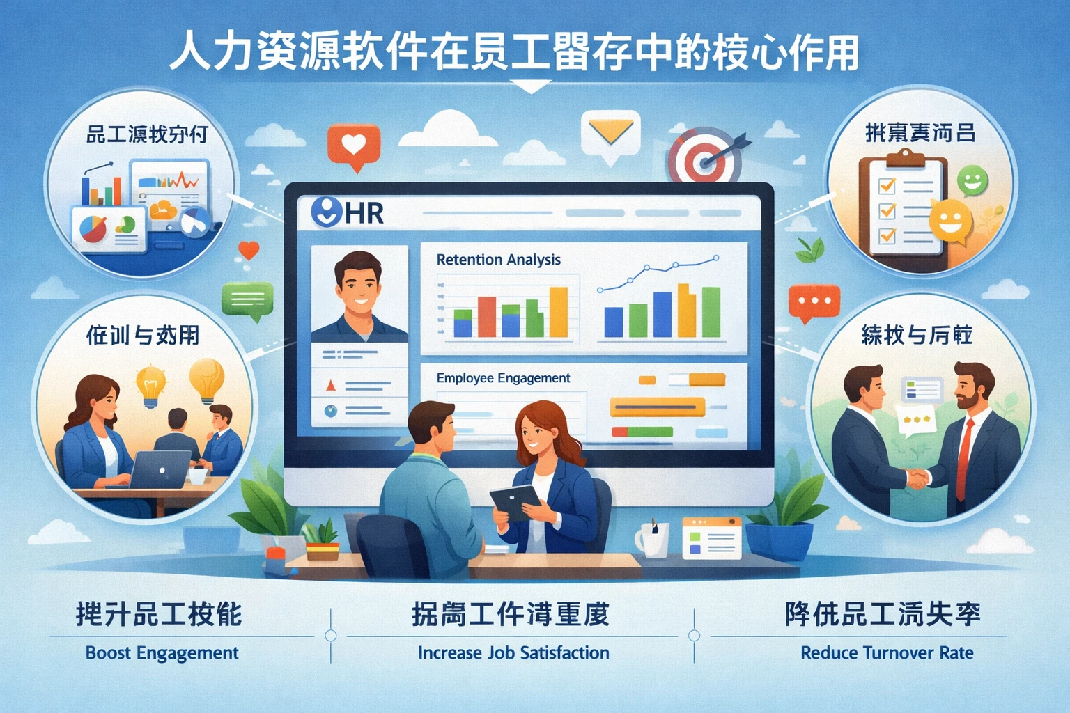 人力资源软件在员工留存中的核心作用