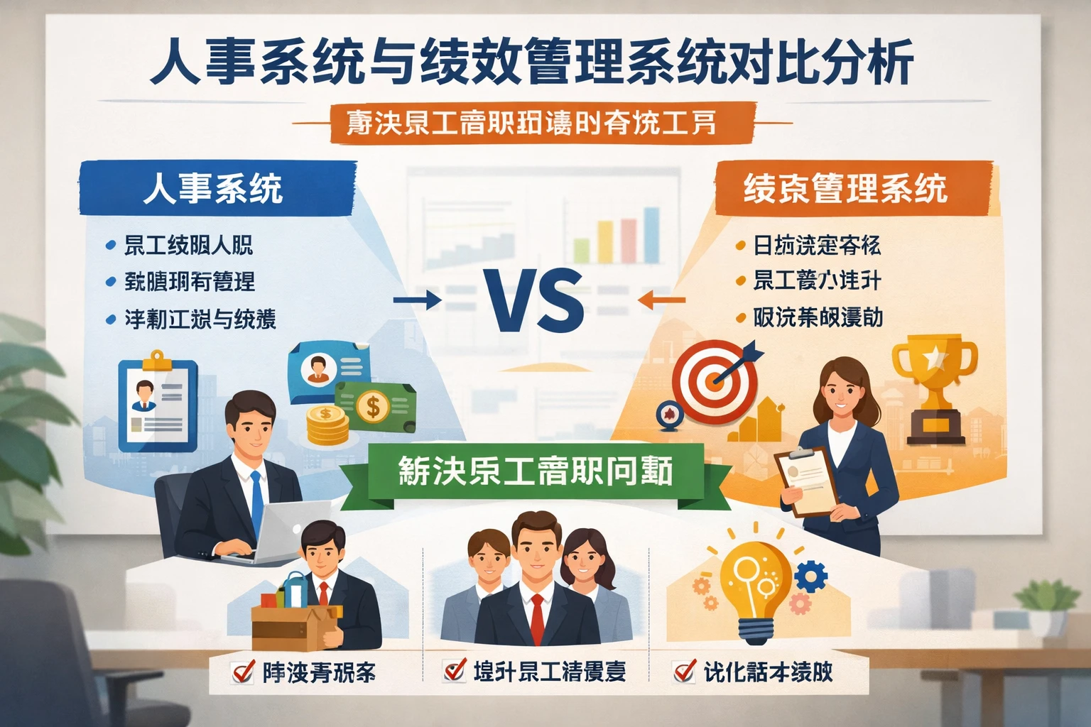 人事系统与绩效管理系统对比分析：解决员工离职困境的有效工具