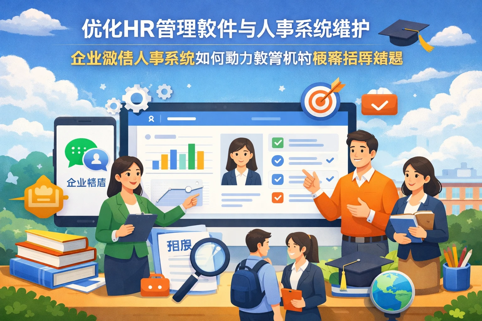 优化HR管理软件与人事系统维护：企业微信人事系统如何助力教育机构破解招聘难题