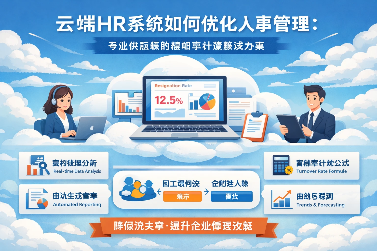 云端HR系统如何优化人事管理：专业供应商的离职率计算解决方案