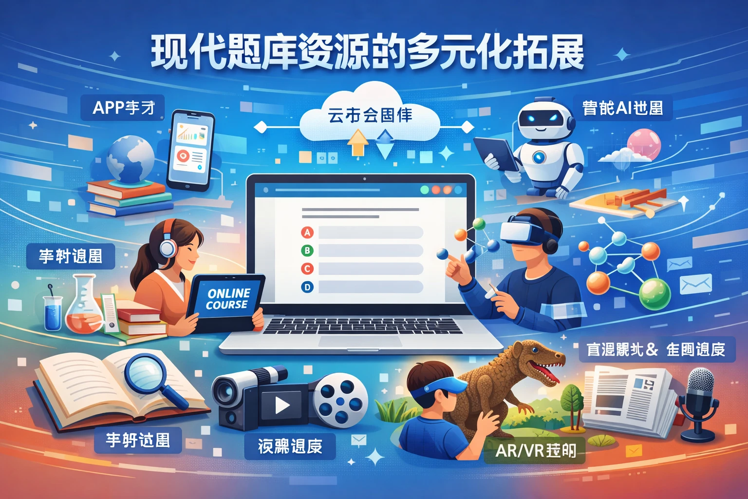现代题库资源的多元化拓展