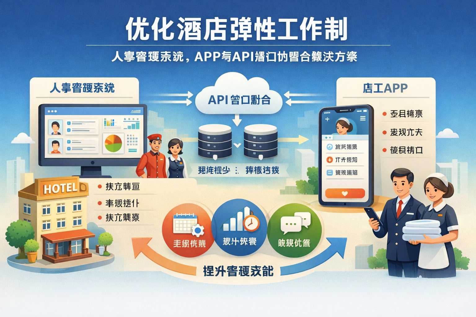 优化酒店弹性工作制：人事管理系统、APP与API接口的整合解决方案