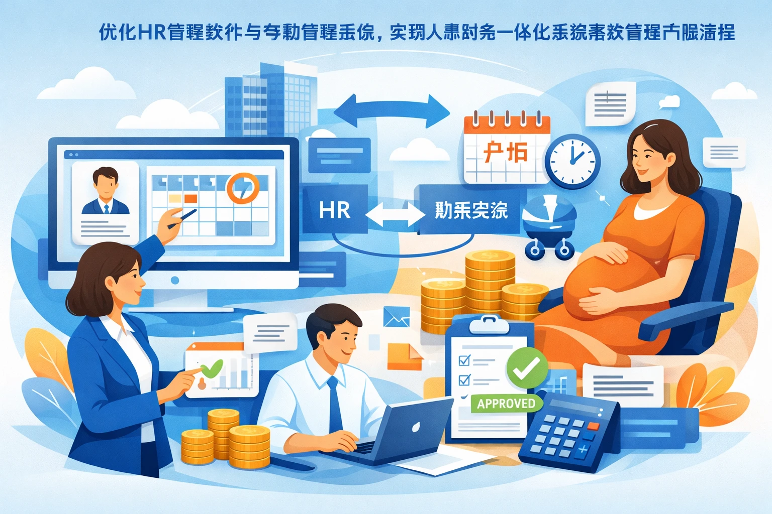 优化HR管理软件与考勤管理系统，实现人事财务一体化系统高效管理产假流程