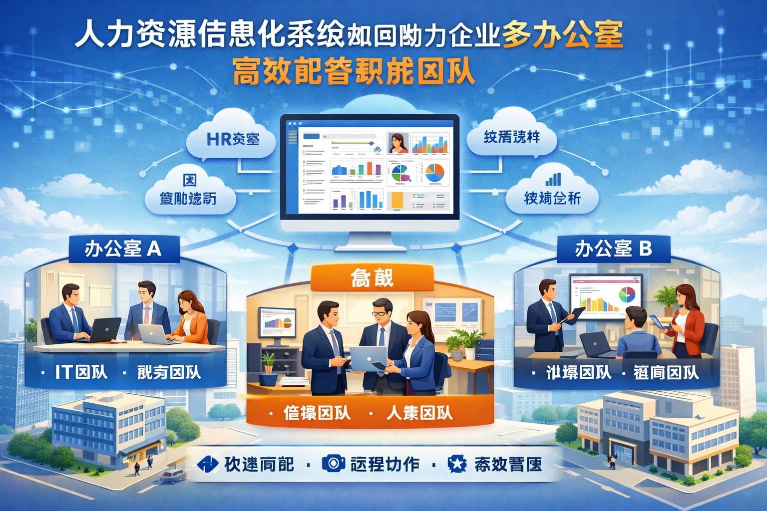 人力资源信息化系统如何助力企业多办公室高效配备职能团队