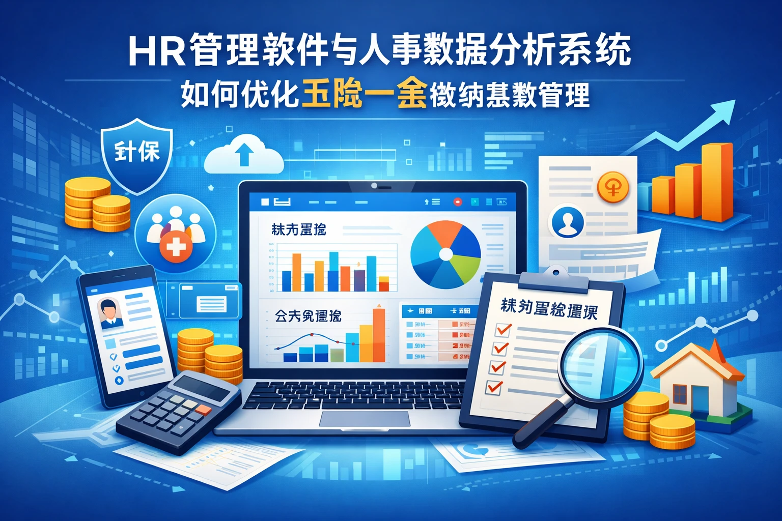 HR管理软件与人事数据分析系统如何优化五险一金缴纳基数管理