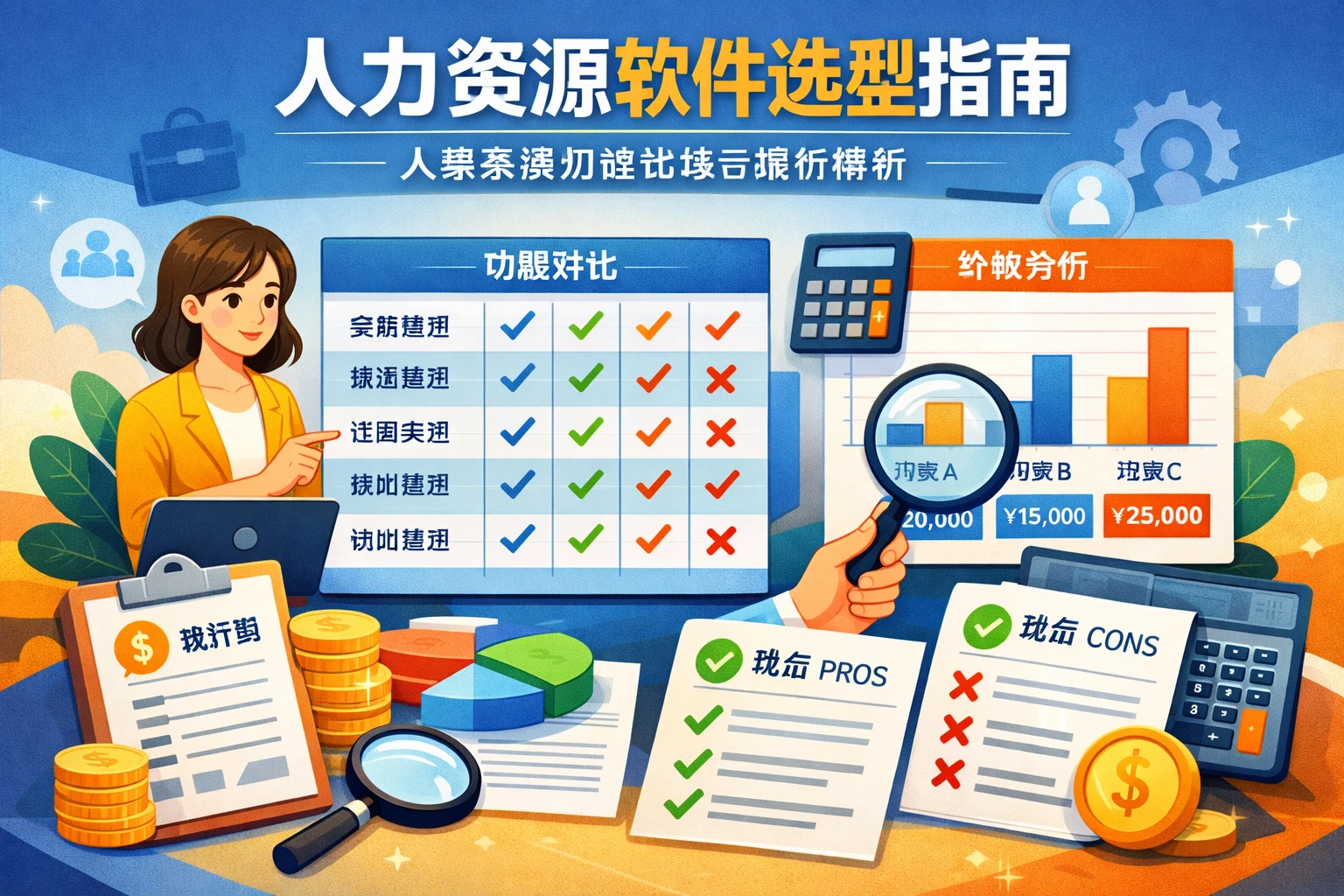 人力资源软件选型指南：人事系统功能比较与报价解析