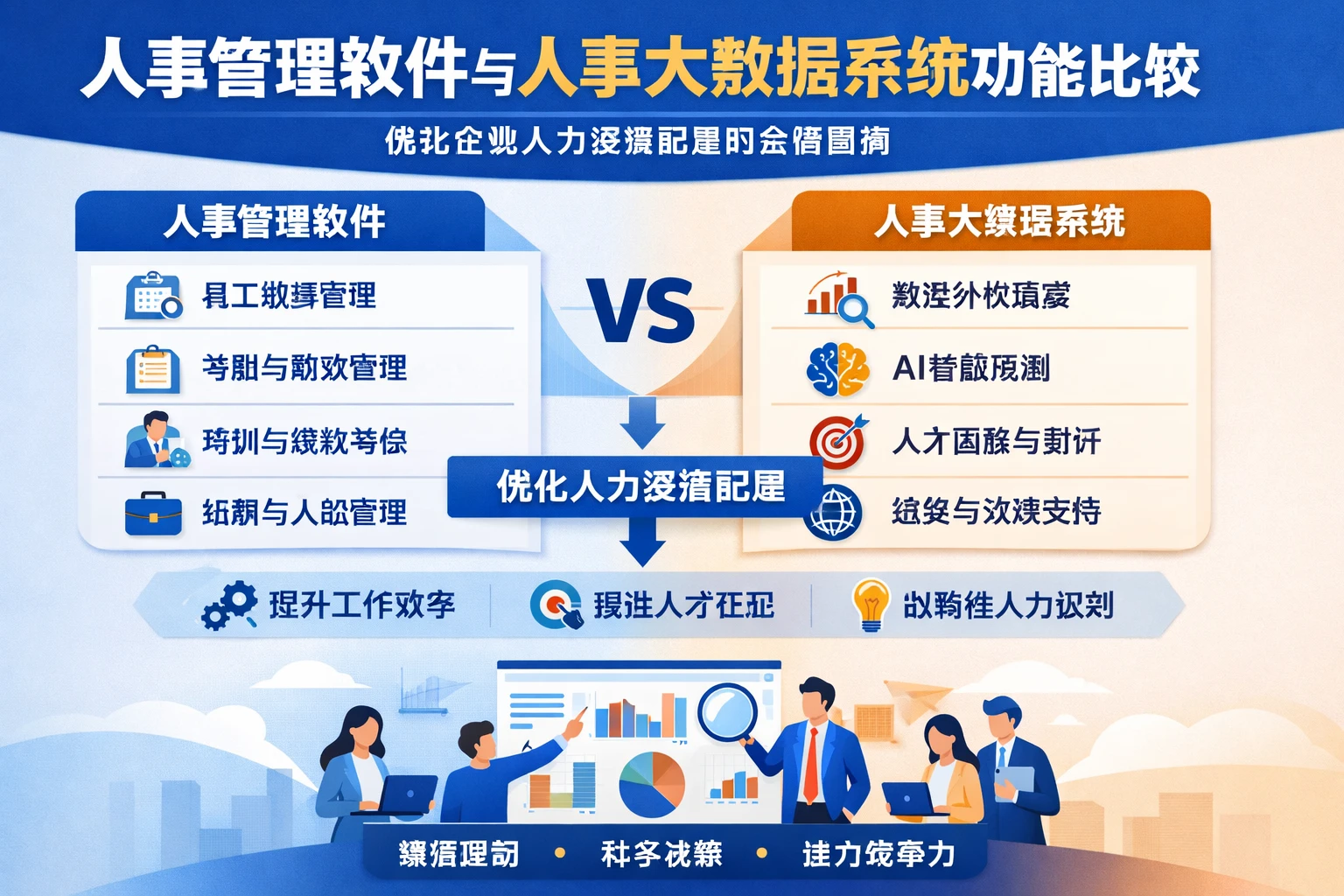人事管理软件与人事大数据系统功能比较：优化企业人力资源配置的全面指南