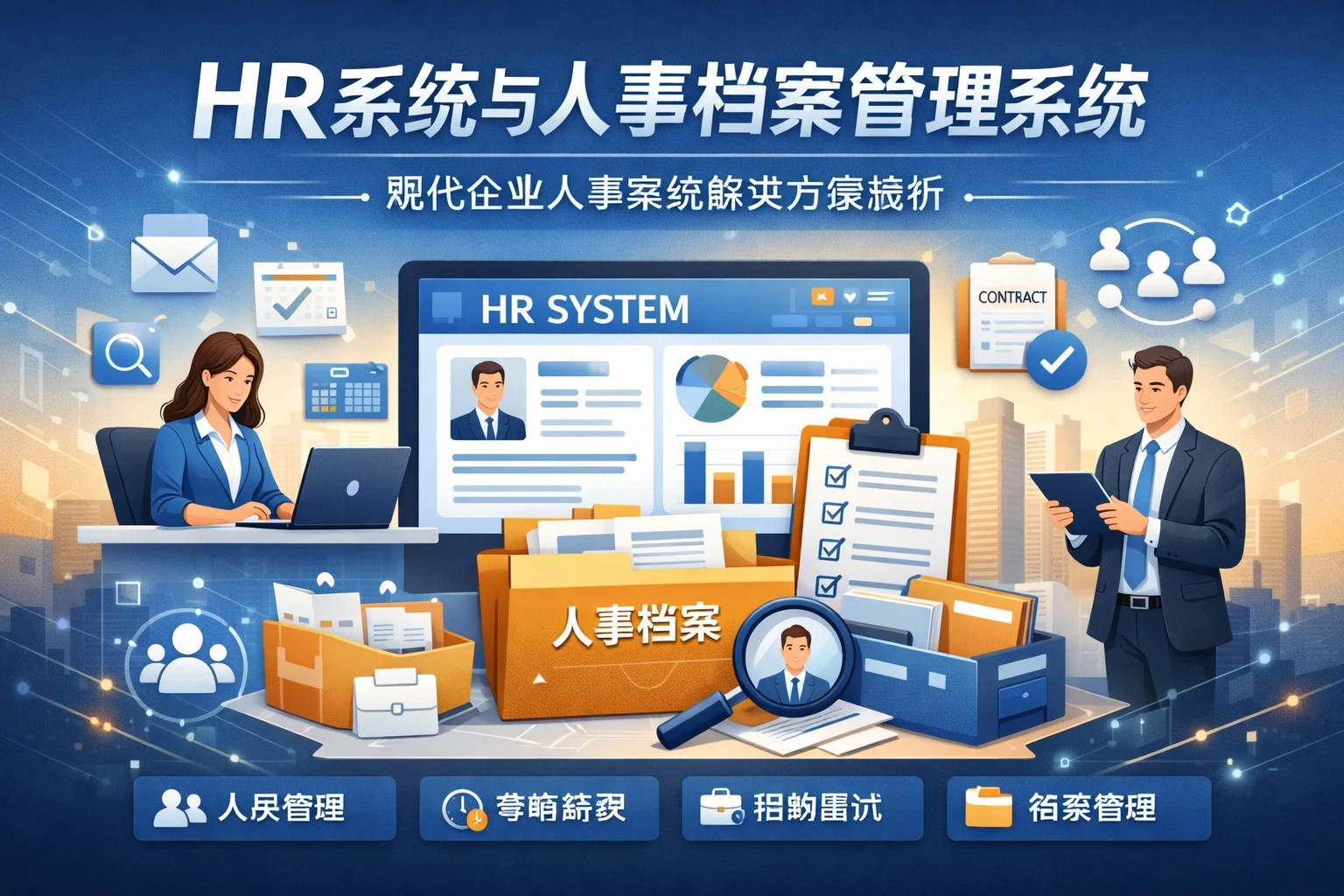 HR系统与人事档案管理系统：现代企业人事系统解决方案探析