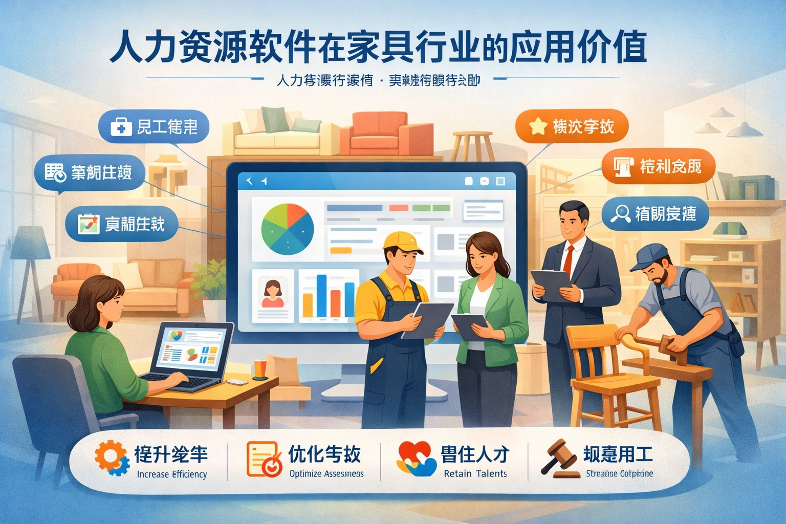 人力资源软件在家具行业的应用价值