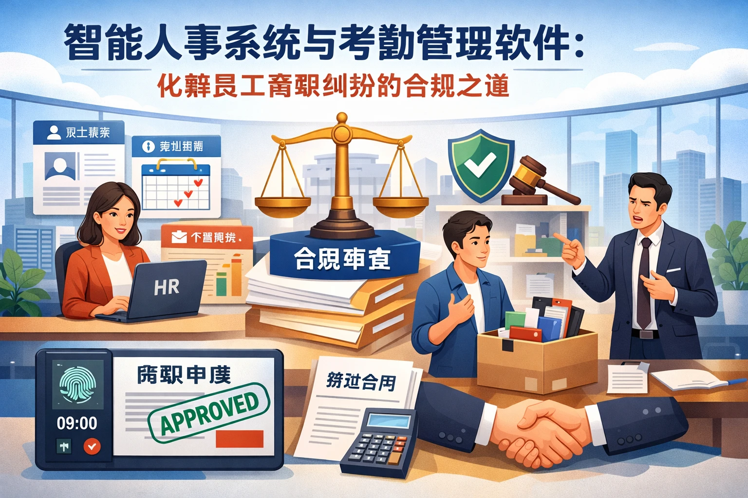 智能人事系统与考勤管理软件：化解员工离职纠纷的合规之道