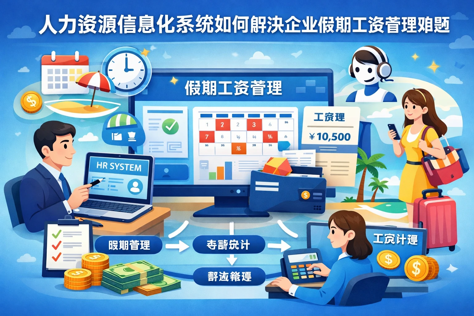 人力资源信息化系统如何解决企业假期工资管理难题