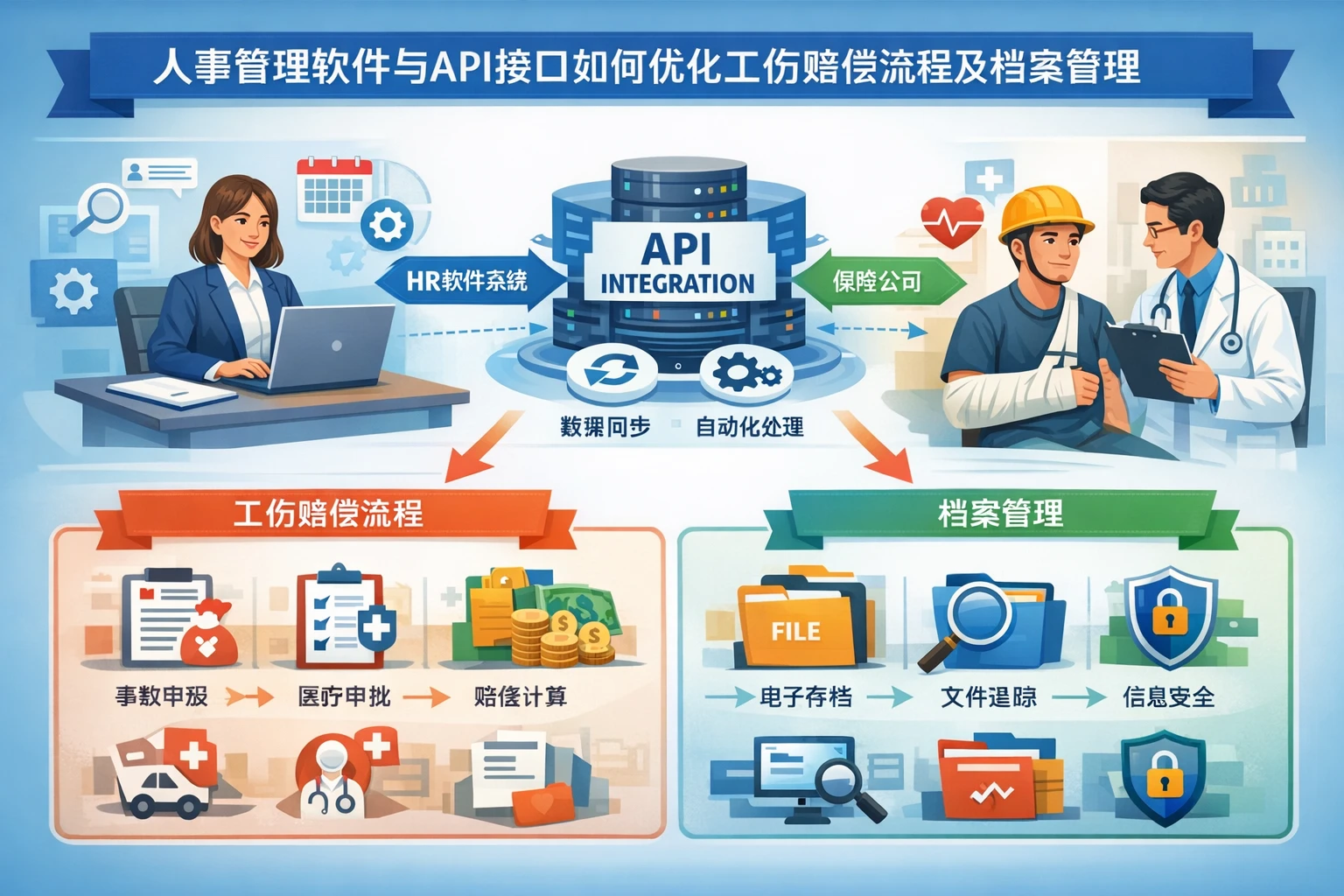 人事管理软件与API接口如何优化工伤赔偿流程及档案管理