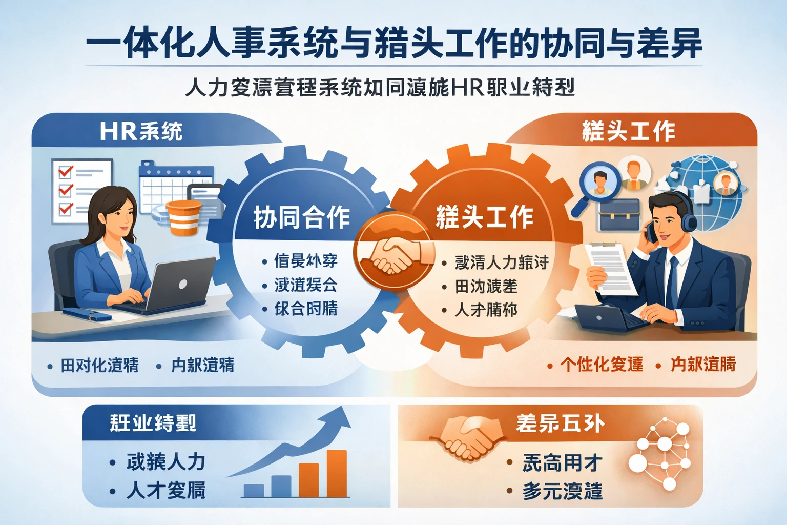 一体化人事系统与猎头工作的协同与差异：人力资源管理系统如何赋能HR职业转型