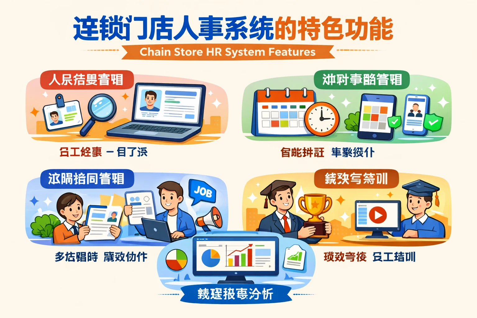连锁门店人事系统的特色功能