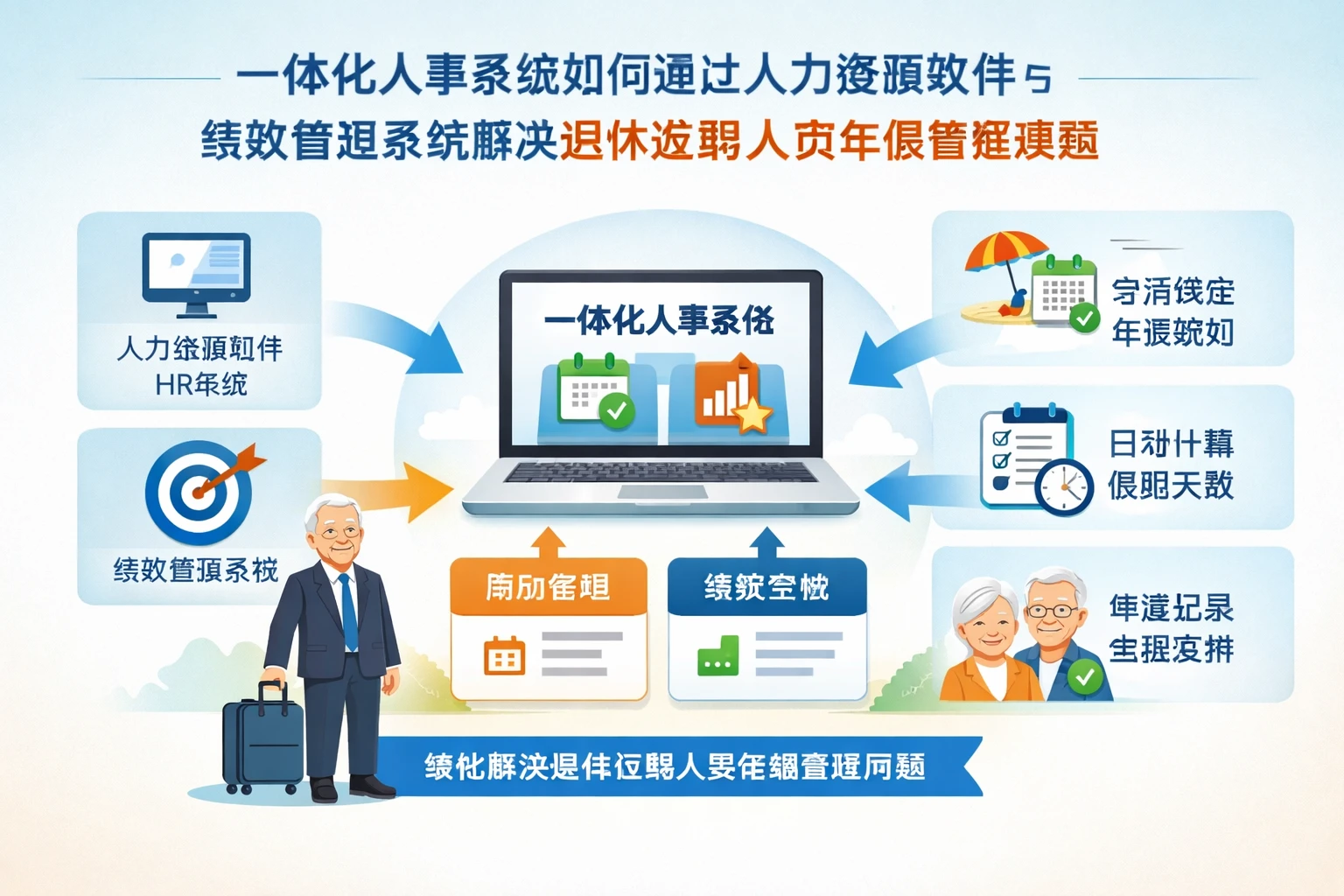 一体化人事系统如何通过人力资源软件与绩效管理系统解决退休返聘人员年假管理难题