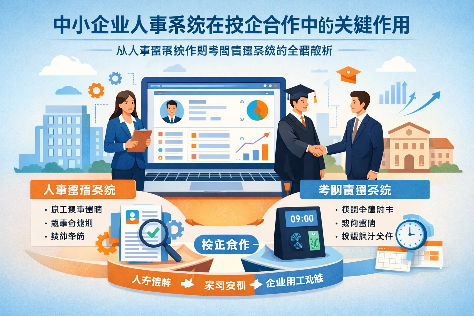 中小企业人事系统在校企合作中的关键作用：从人事管理软件到考勤管理系统的全面解析
