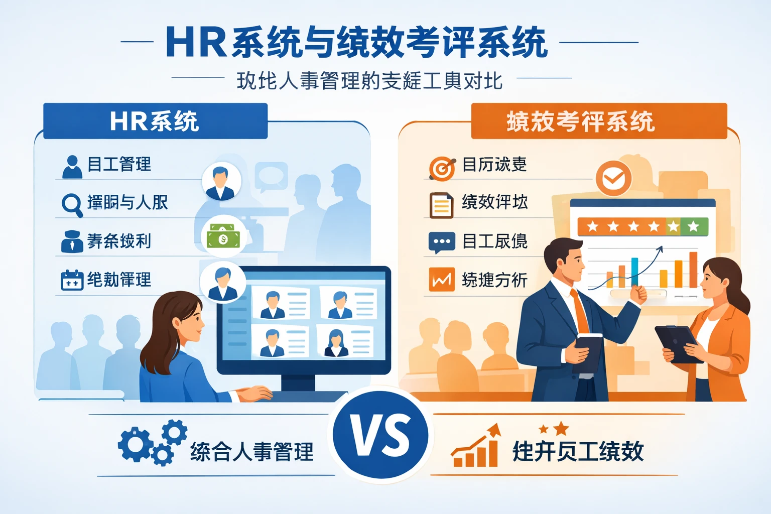 HR系统与绩效考评系统：现代人事管理的关键工具对比