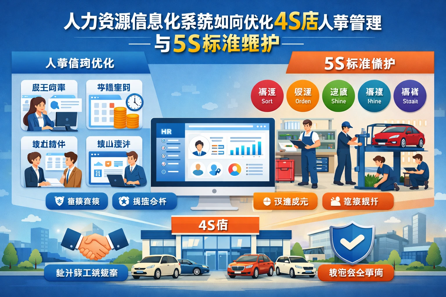 人力资源信息化系统如何优化4S店人事管理与5S标准维护