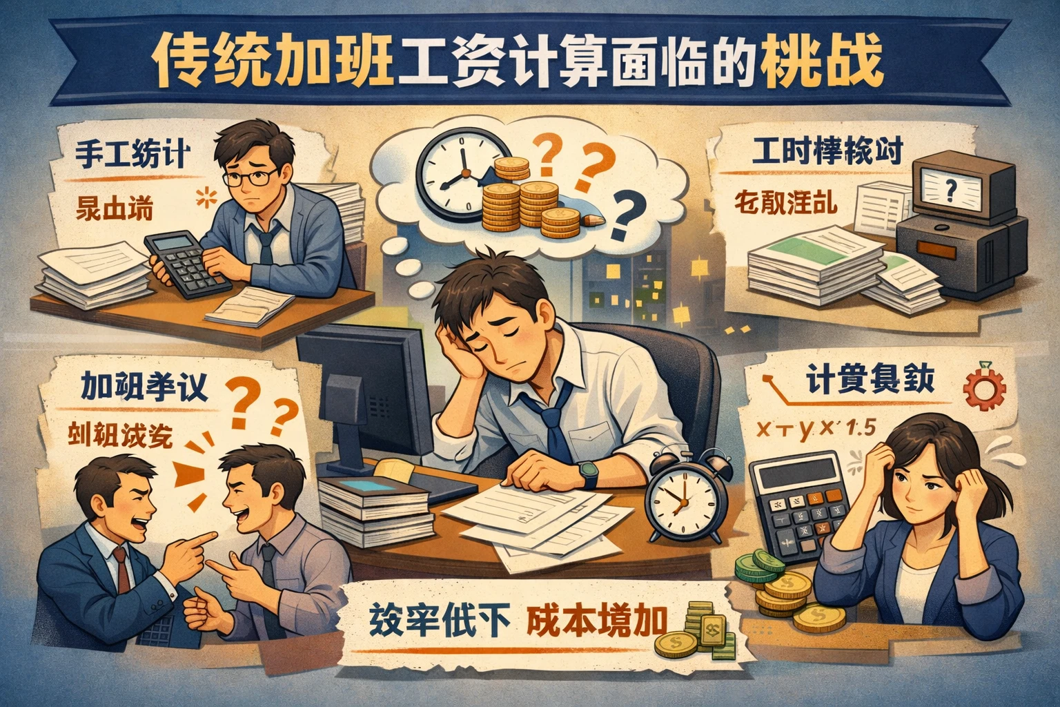 传统加班工资计算面临的挑战