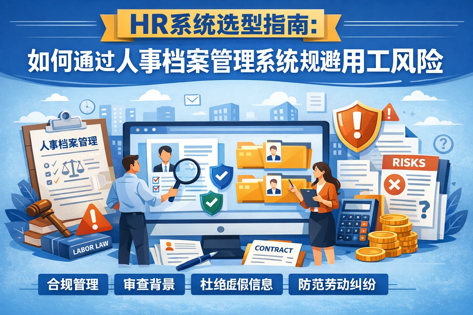 HR系统选型指南：如何通过人事档案管理系统规避用工风险