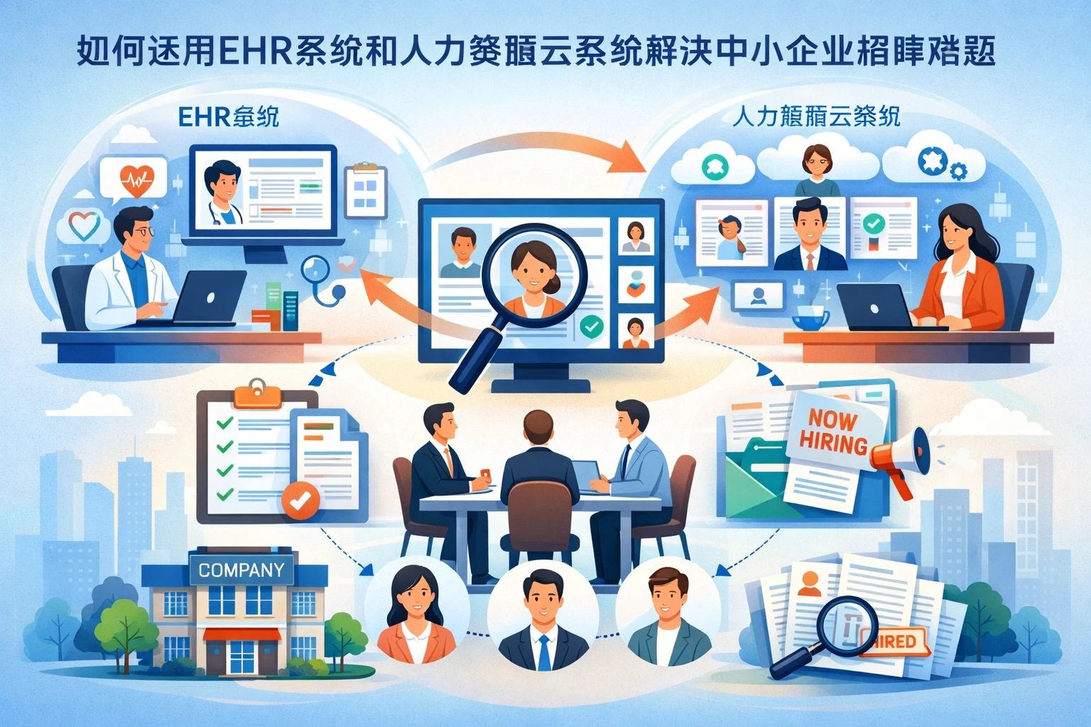 如何运用EHR系统和人力资源云系统解决中小企业招聘难题