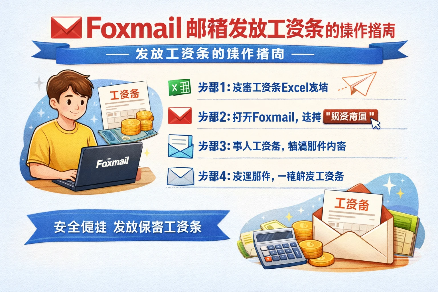 Foxmail邮箱发放工资条的操作指南