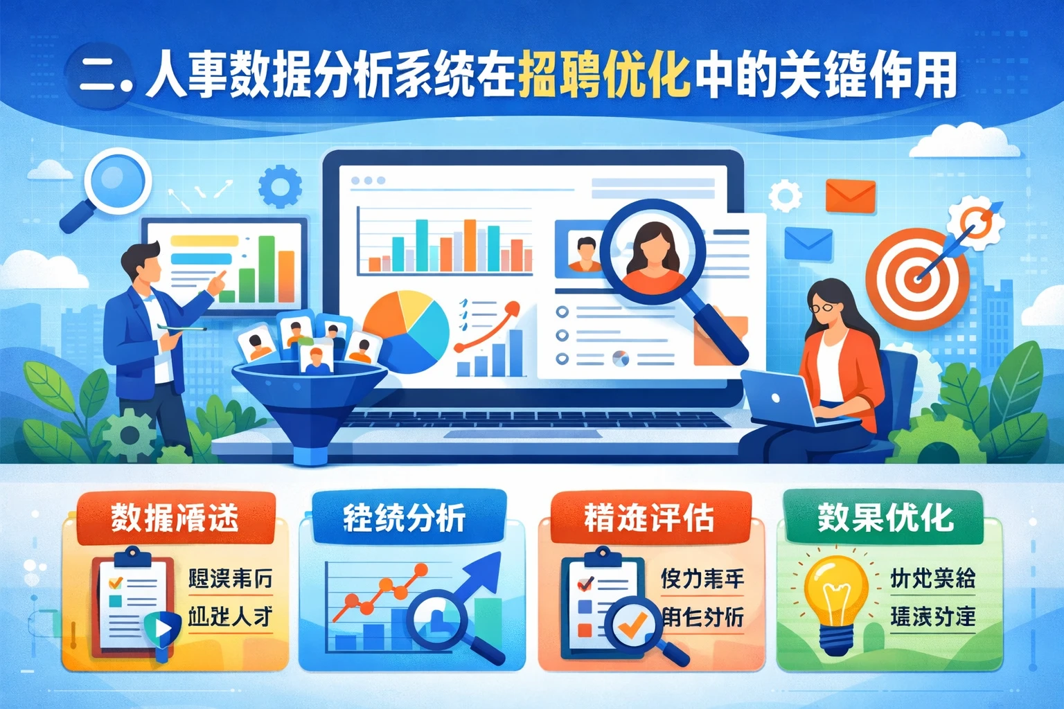二、人事数据分析系统在招聘优化中的关键作用