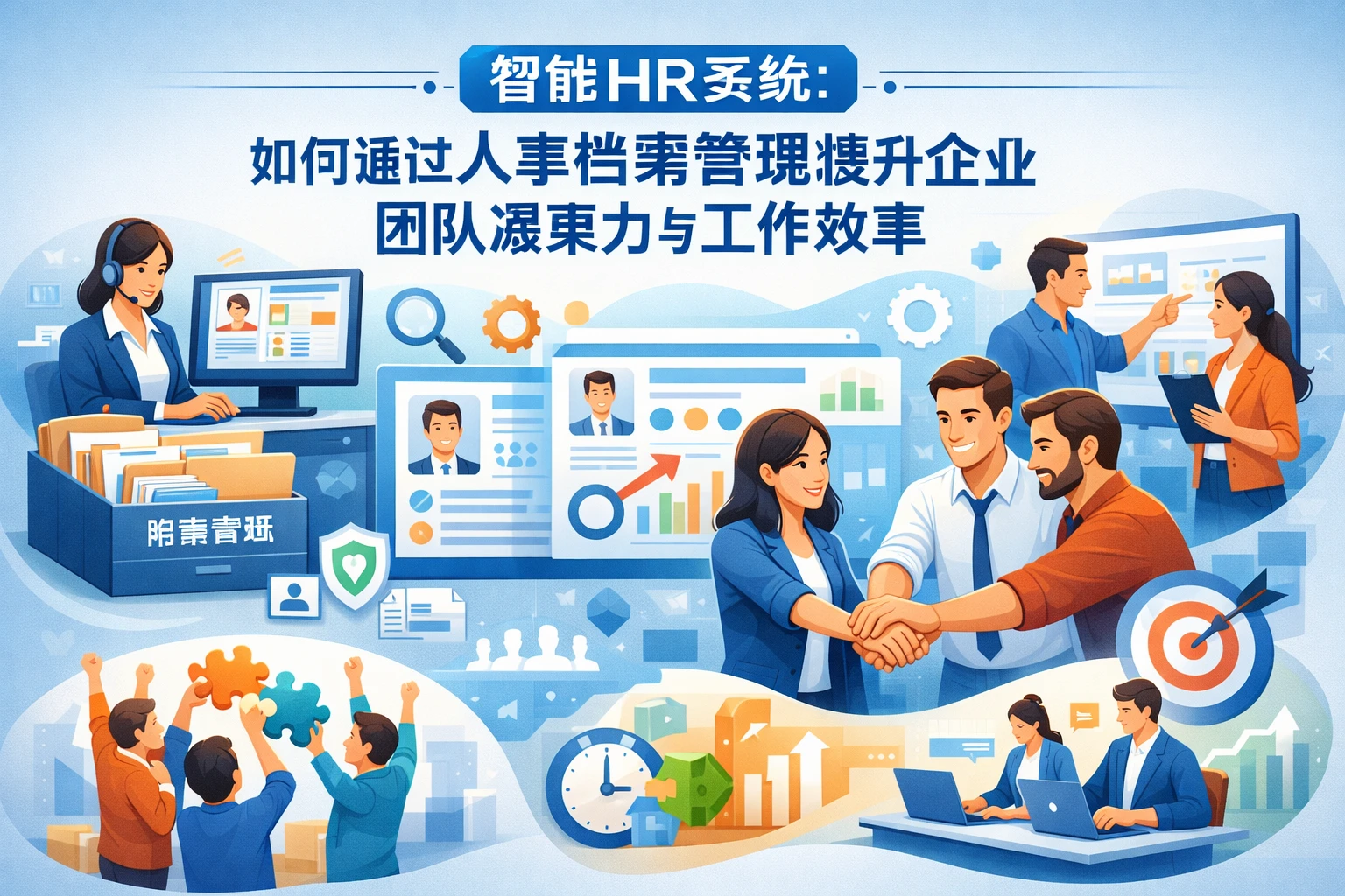 智能HR系统如何通过人事档案管理提升企业团队凝聚力与工作效率
