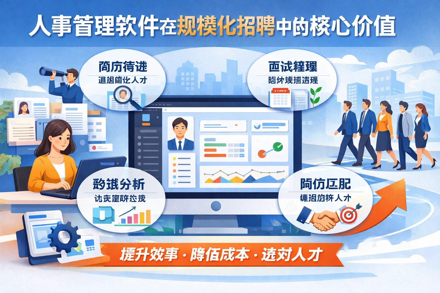 人事管理软件在规模化招聘中的核心价值