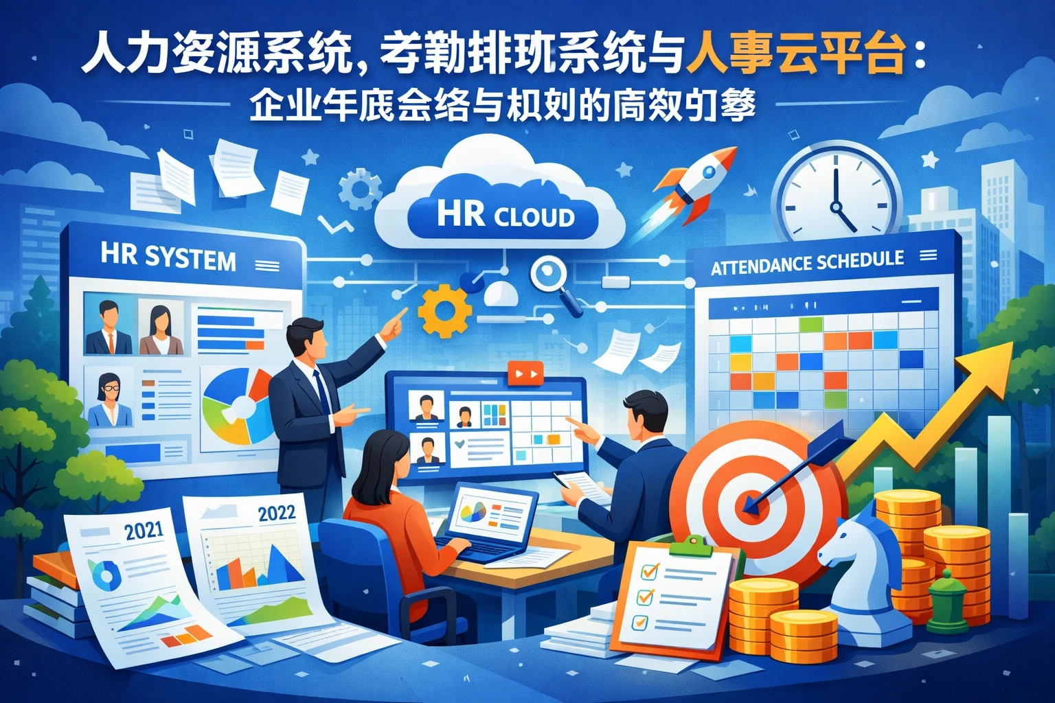 人力资源系统、考勤排班系统与人事云平台：企业年底总结与规划的高效引擎