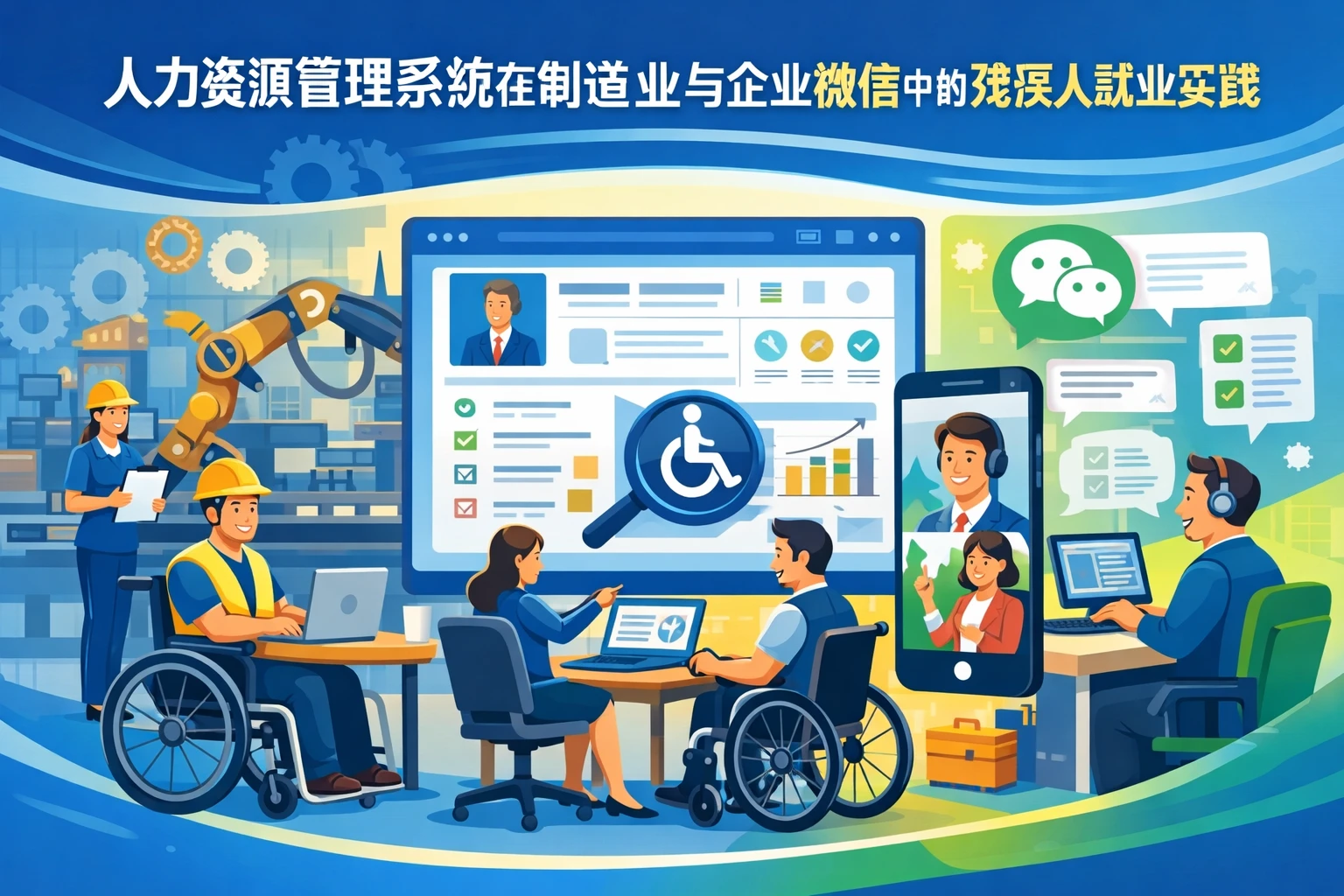 人力资源管理系统在制造业与企业微信中的残疾人就业实践