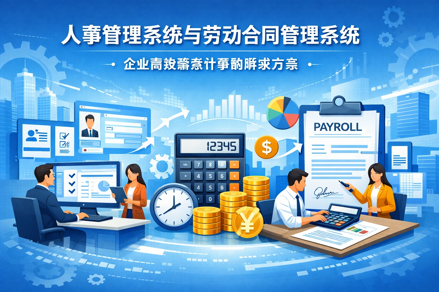 人事管理系统与劳动合同管理系统：企业高效薪资计算的解决方案