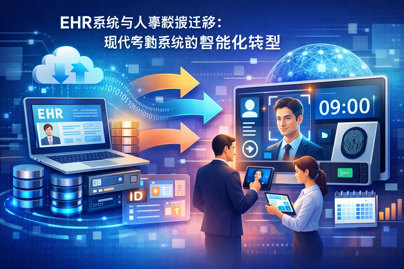 EHR系统与人事数据迁移：现代考勤系统的智能化转型