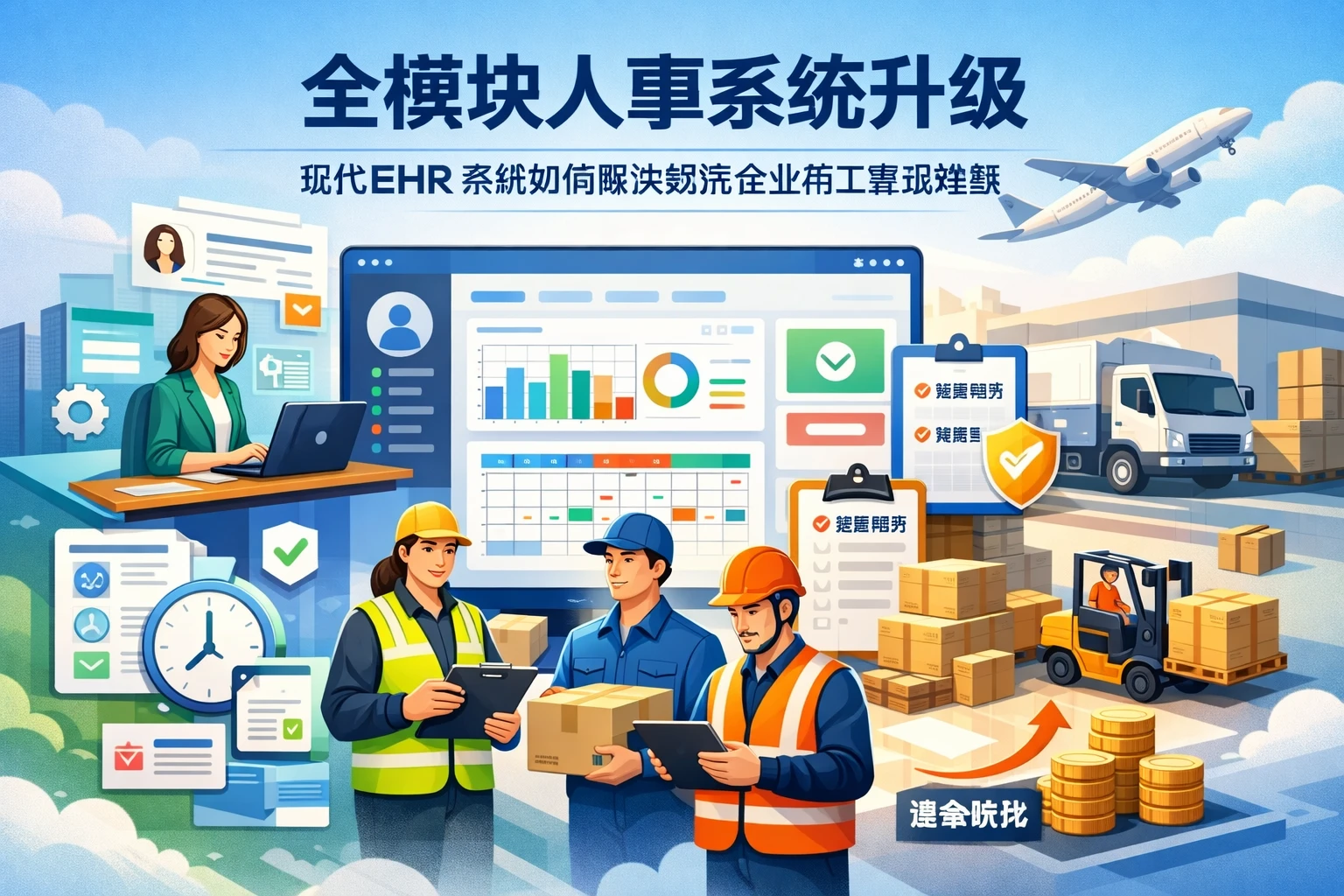 全模块人事系统升级：现代EHR系统如何解决物流企业用工管理难题