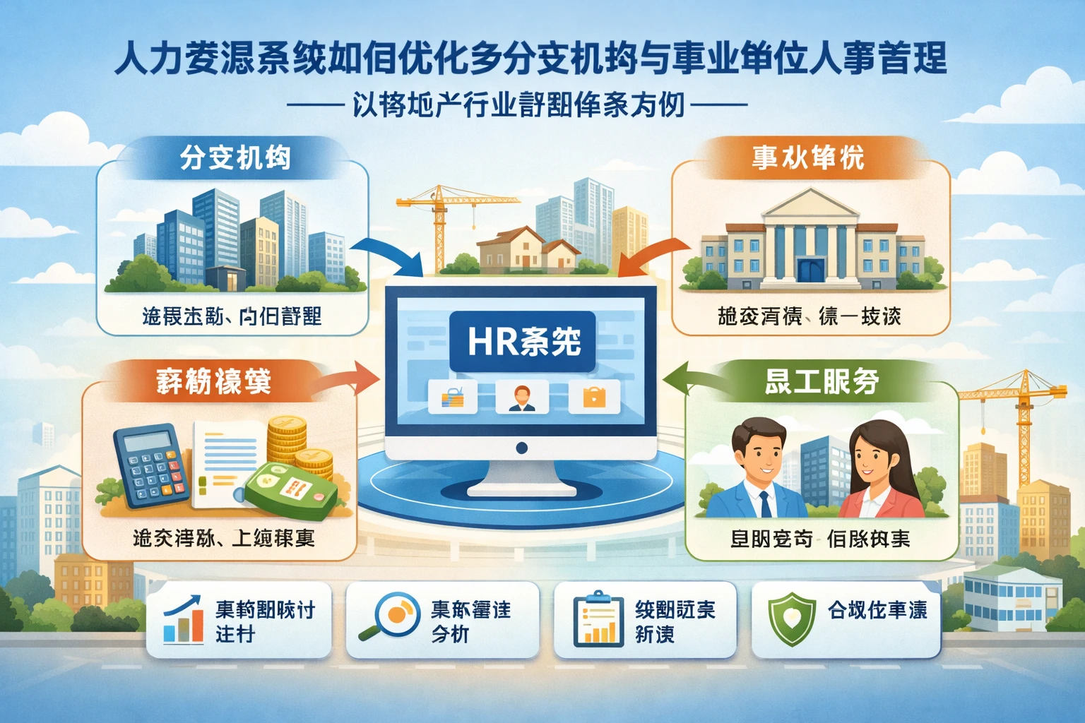 人力资源系统如何优化多分支机构与事业单位人事管理——以房地产行业薪酬体系为例