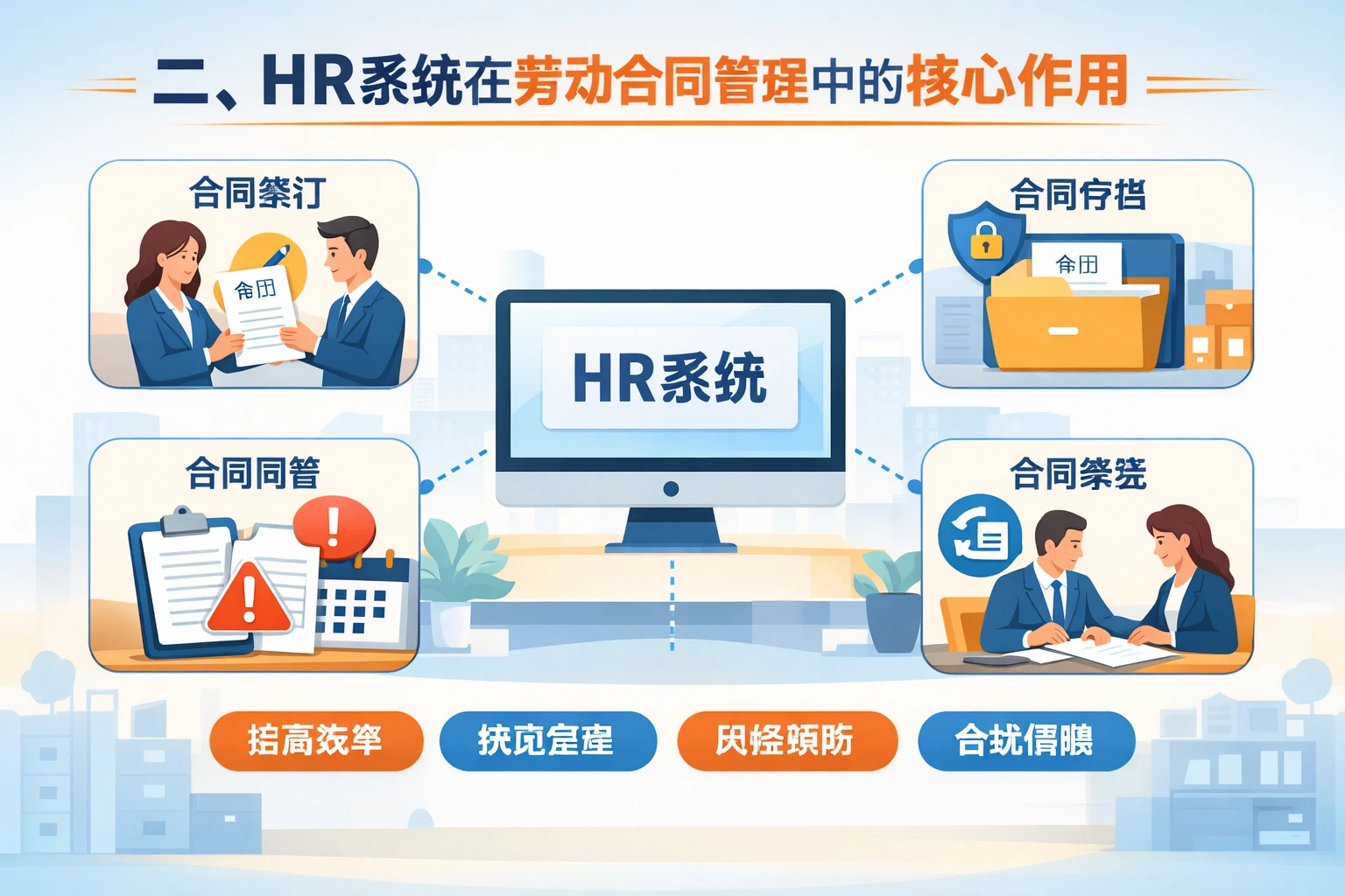 二、HR系统在劳动合同管理中的核心作用