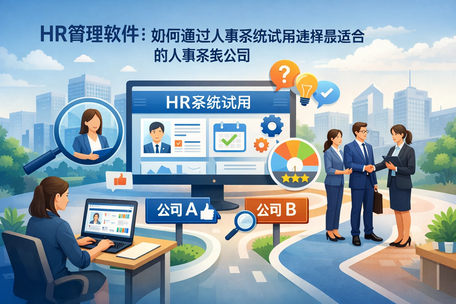 HR管理软件：如何通过人事系统试用选择最适合的人事系统公司