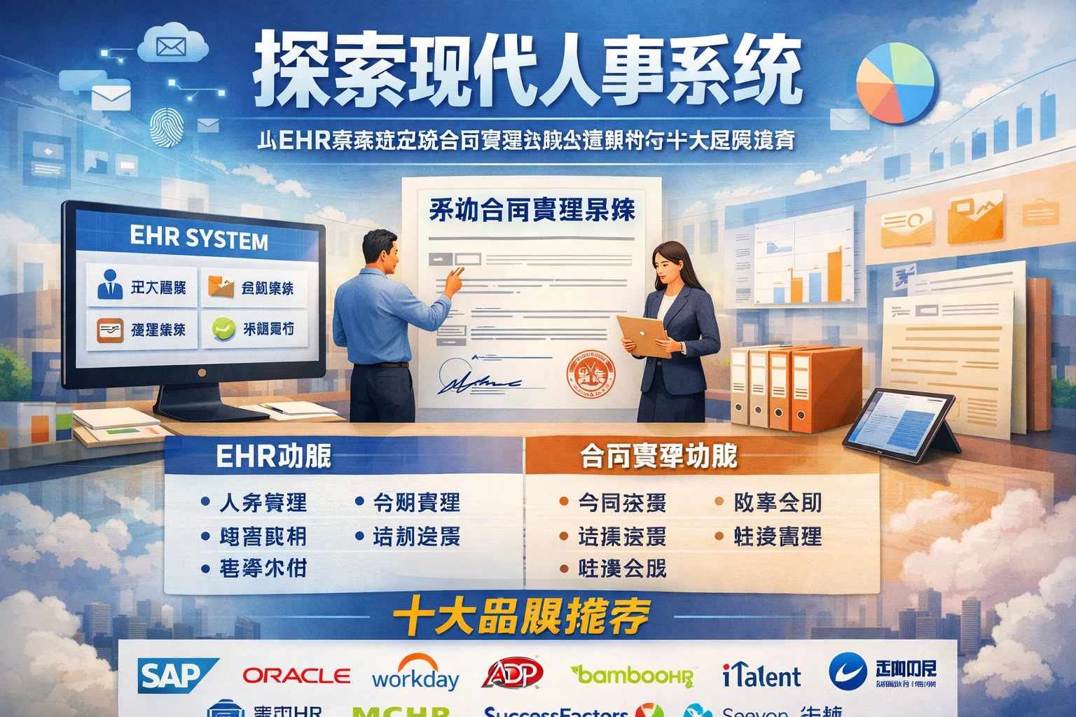 探索现代人事系统：从EHR系统到劳动合同管理系统的全面解析与十大品牌推荐