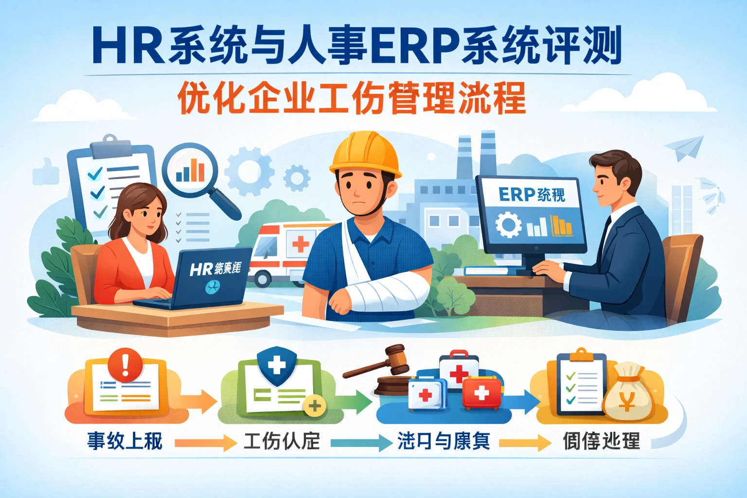 HR系统与人事ERP系统评测：优化企业工伤管理流程
