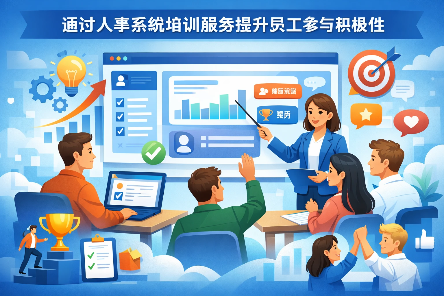 通过人事系统培训服务提升员工参与积极性