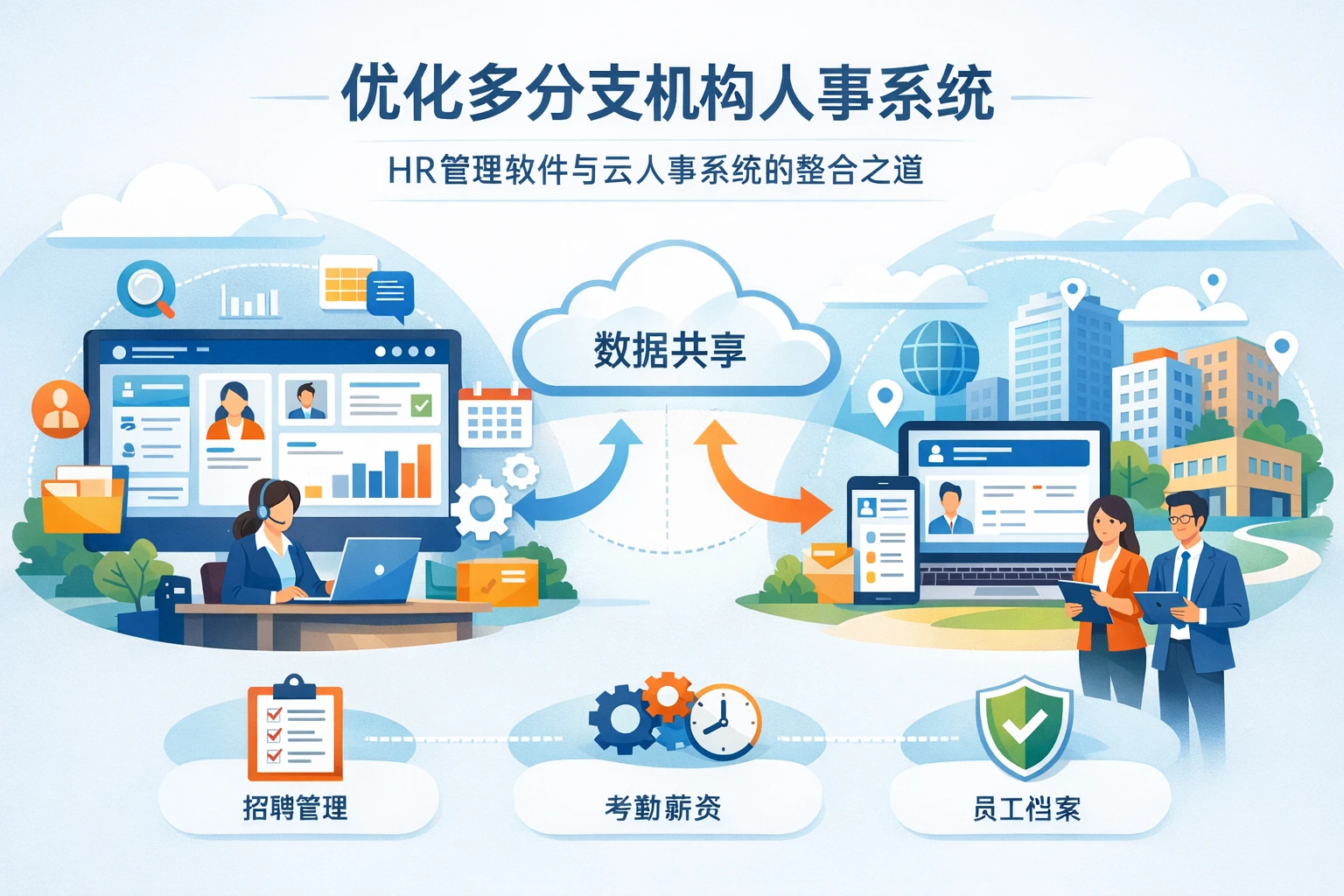 优化多分支机构人事系统：HR管理软件与云人事系统的整合之道