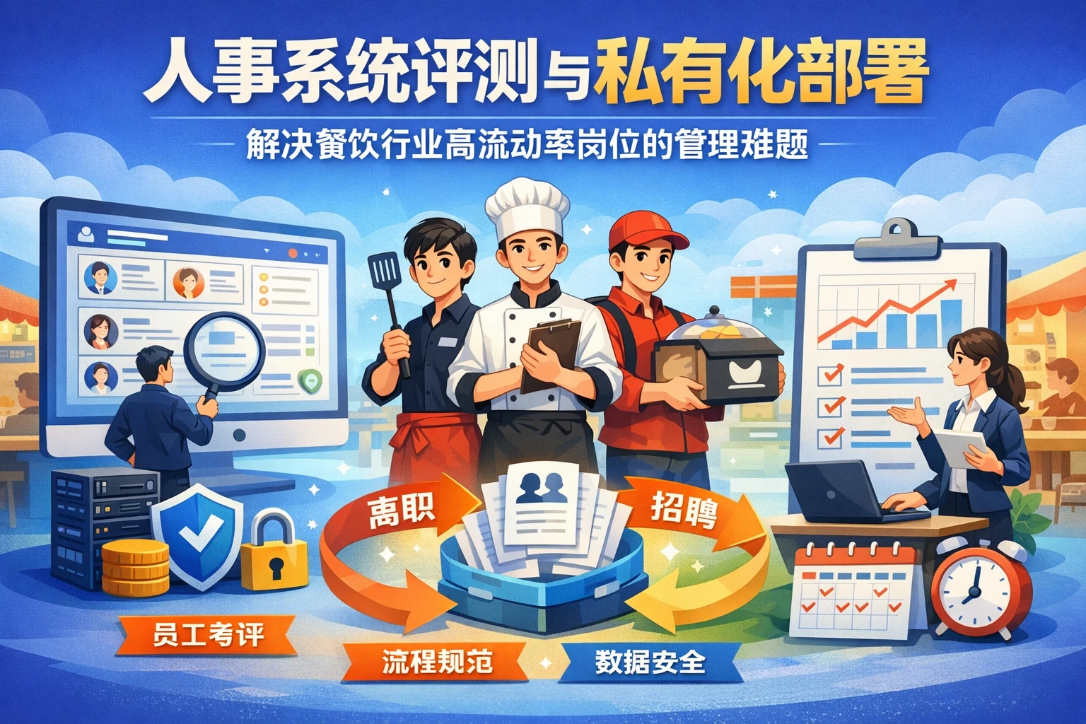 人事系统评测与私有化部署：解决餐饮行业高流动率岗位的管理难题