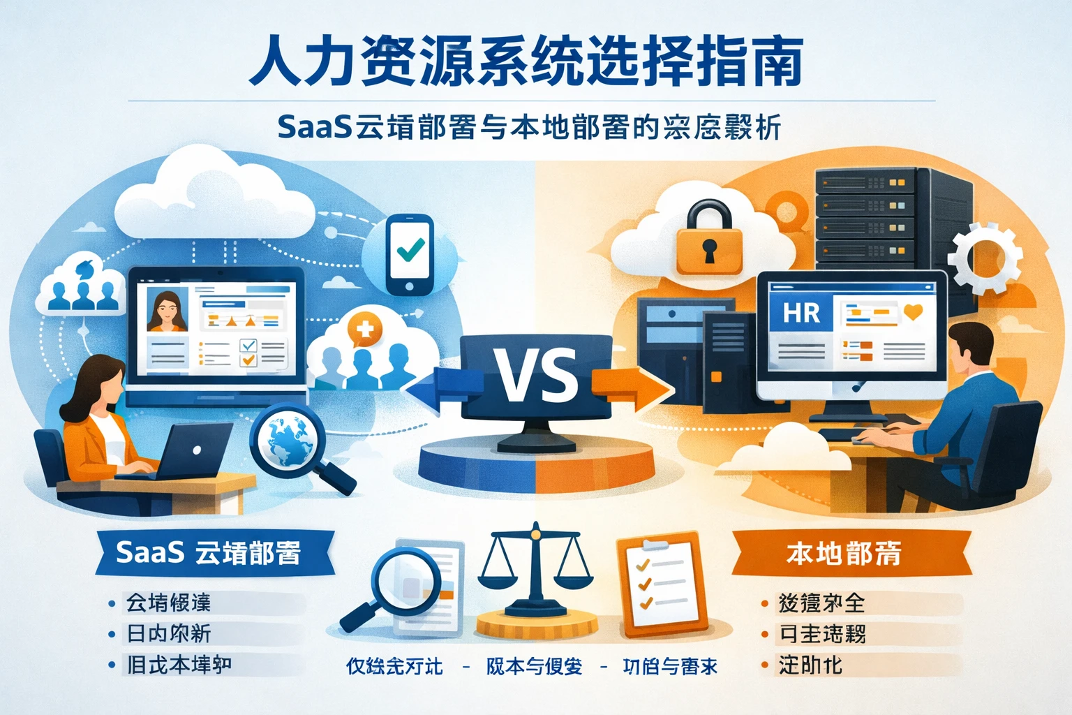 人力资源系统选择指南：SaaS云端部署与本地部署的深度解析
