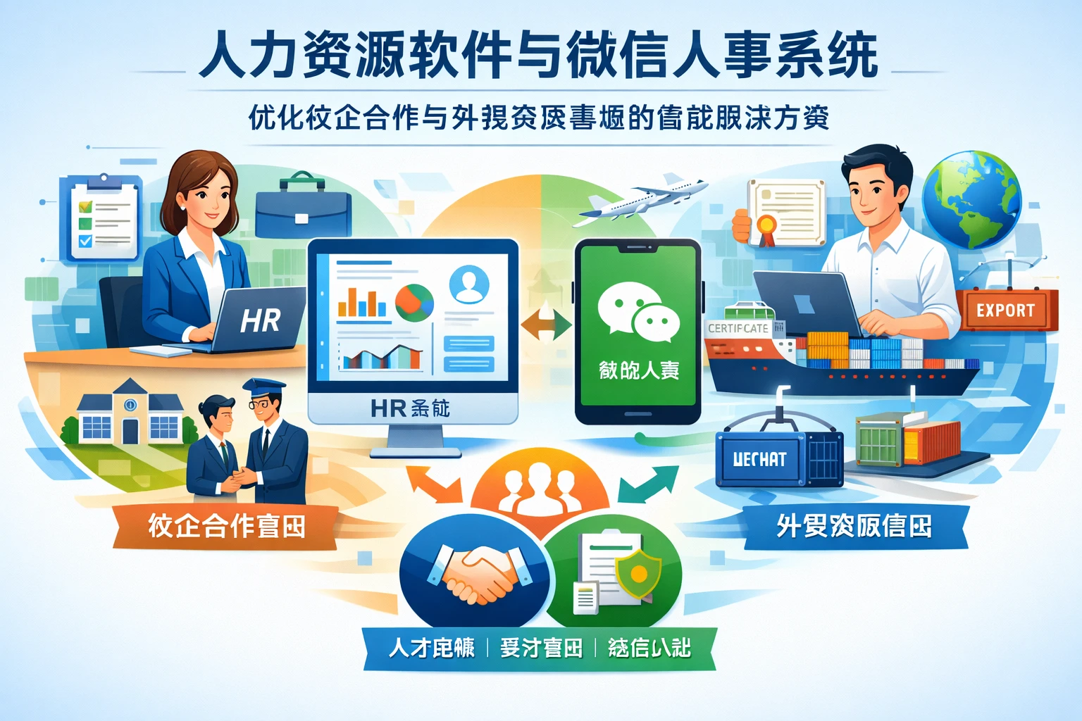 人力资源软件与微信人事系统：优化校企合作与外贸资质管理的智能解决方案