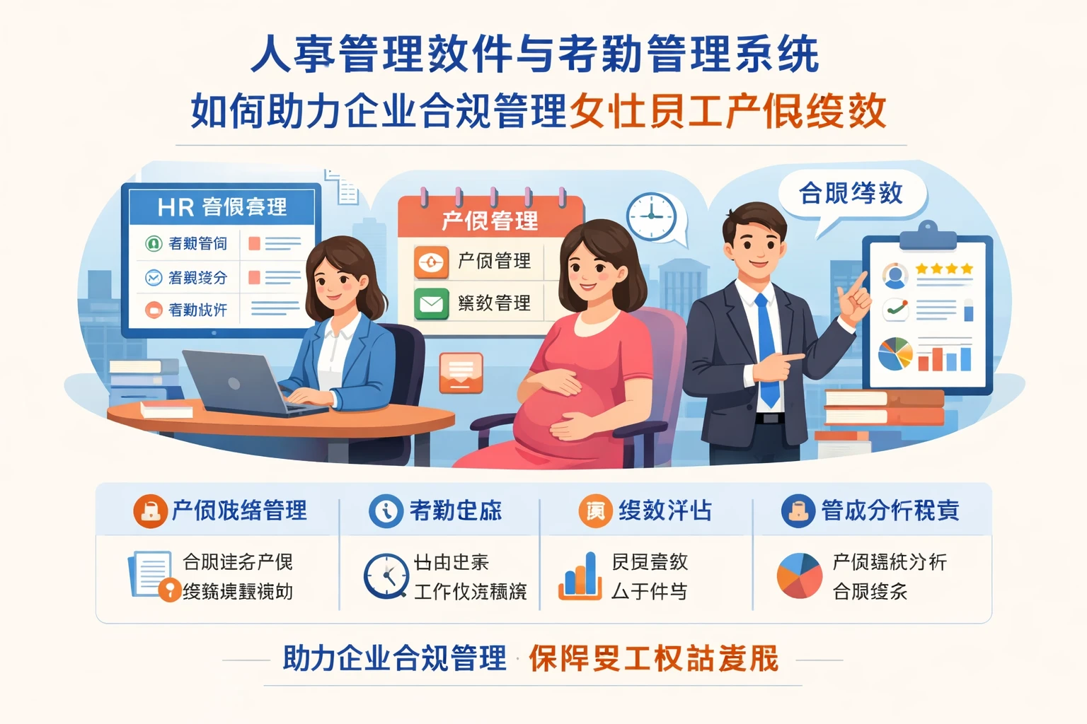 人事管理软件与考勤管理系统如何助力企业合规管理女性员工产假绩效
