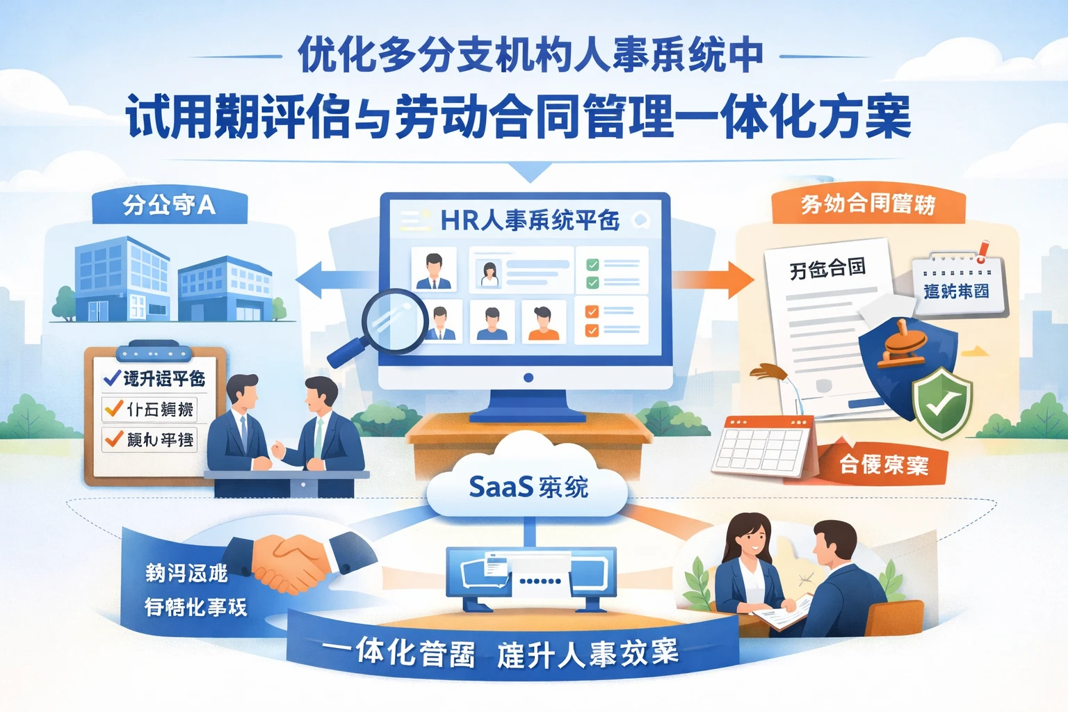 优化多分支机构人事系统中试用期评估与劳动合同管理的一体化方案