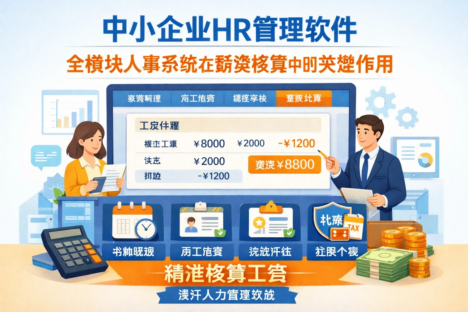 中小企业HR管理软件：全模块人事系统在薪资核算中的关键作用